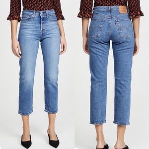 Levi's Wedgie Straight Jeans in Jive Sound Blue Size 26